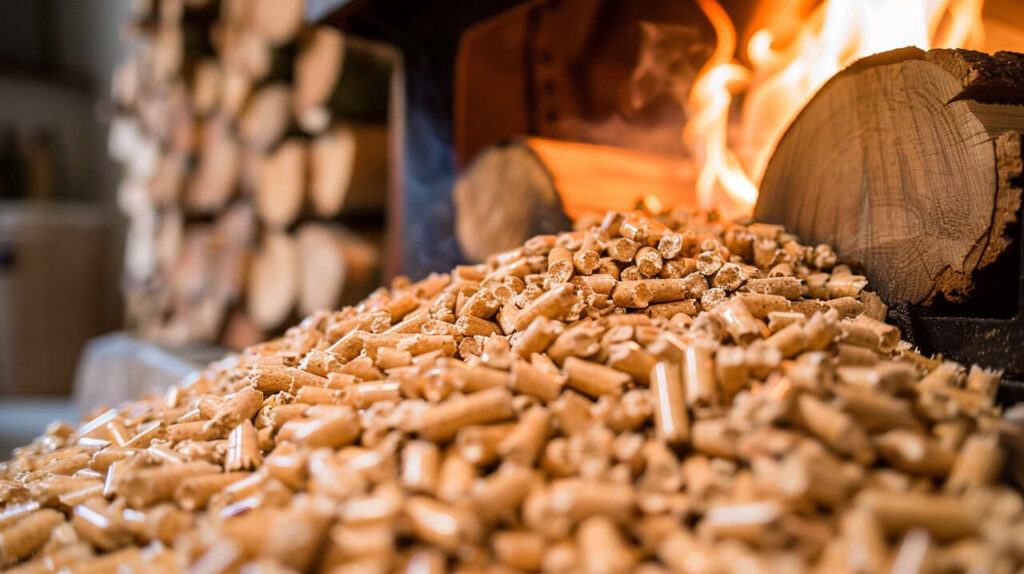 System czyszczenia kotłów na pellet